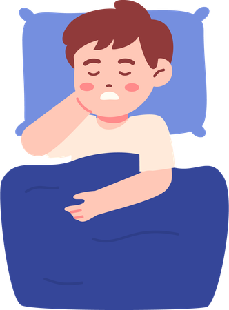 Boy Sleeping  Illustration