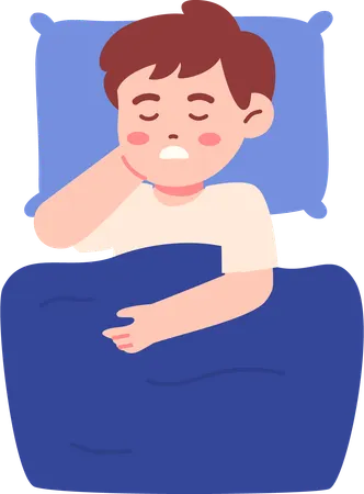 Boy Sleeping  Illustration