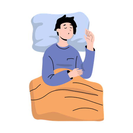 Boy Sleeping  Illustration