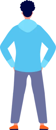 Boy standing  Illustration