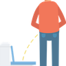 illustration for man peeing