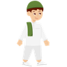 boy walking to mosque illustrations free