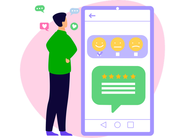 Boy with Trustworthy platform review  Illustration
