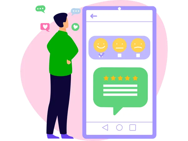 Boy with Trustworthy platform review  Illustration