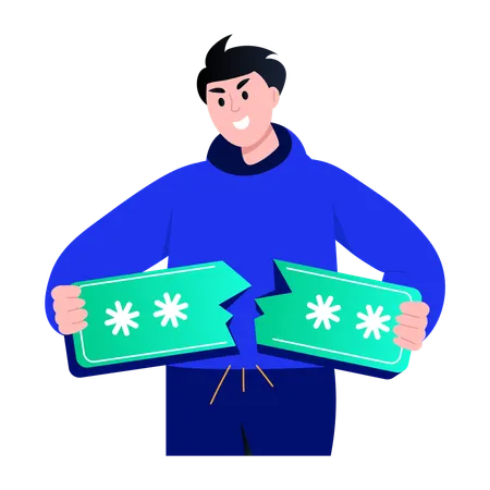 Boy working on password cracking  Illustration