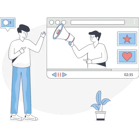 Boys Doing Business Marketing Online  Illustration