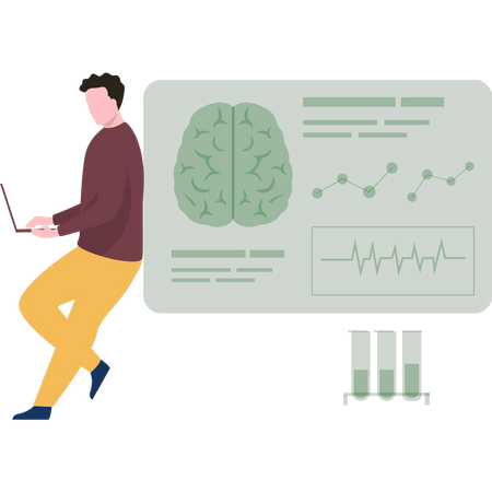 Brain Analytics  Illustration