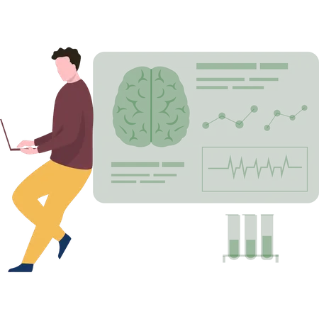 Brain Analytics  Illustration