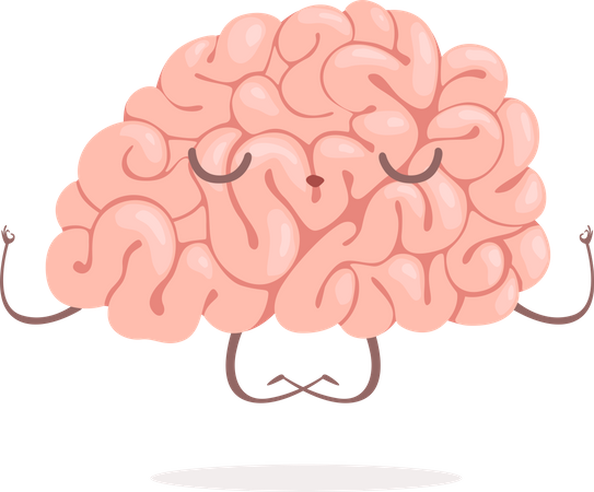 Brain Mindfulness Illustration