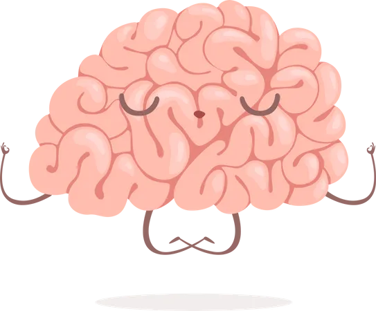 Brain Mindfulness Illustration