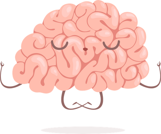 Brain Mindfulness  Illustration