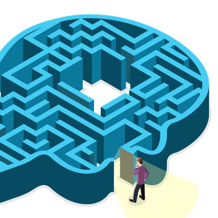 Brain Puzzle  Illustration