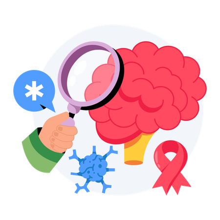 Brain Tumor research  Illustration