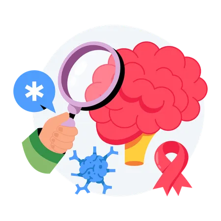 Brain Tumor research  Illustration