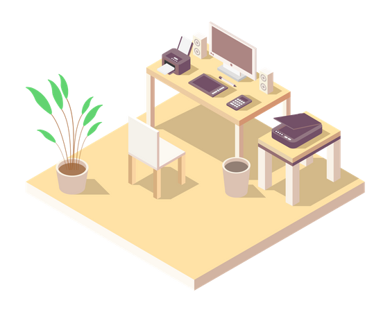 Branch office  イラスト