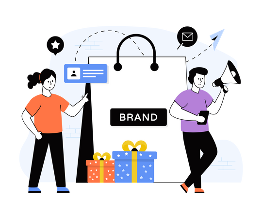 Brand Advertisement  Illustration