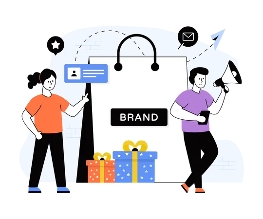 Brand Advertisement  Illustration