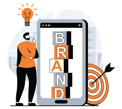 Brand Business Idea  Illustration