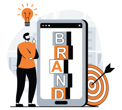 Brand Business Idea  Illustration