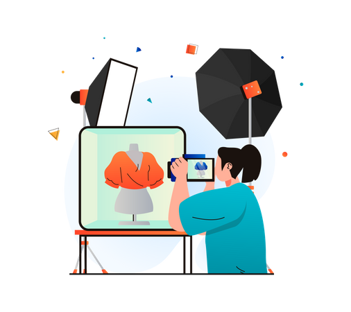 Brand clothes photography  Illustration