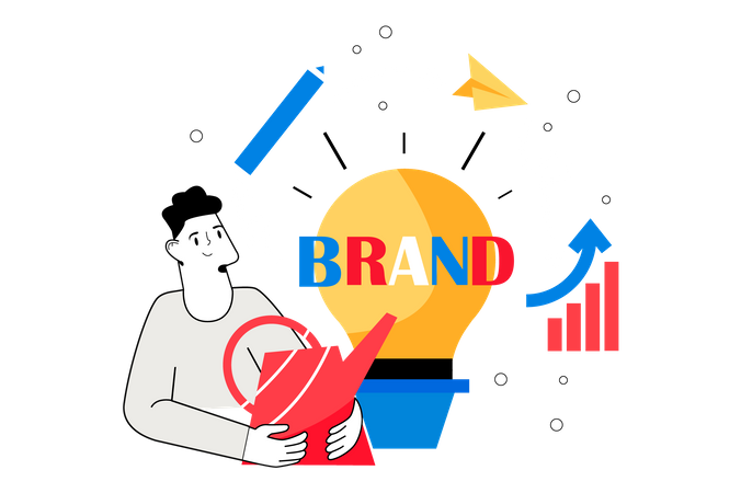 Brand designing idea  Illustration