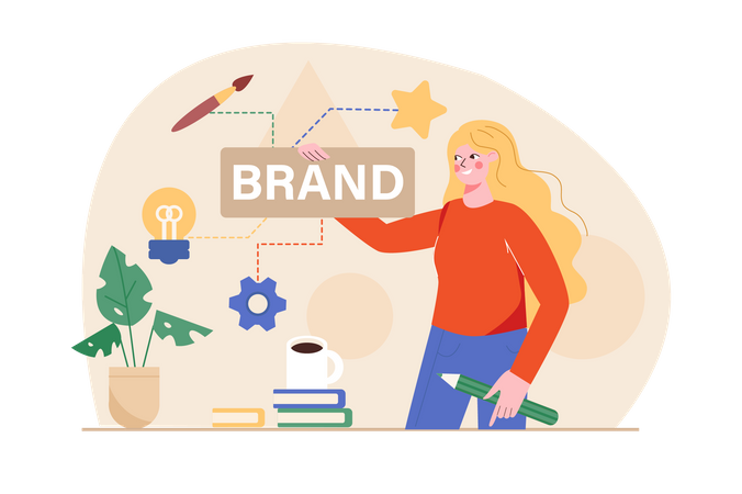 Brand designing  Illustration