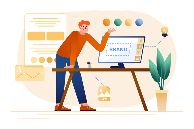 Brand designing  Illustration