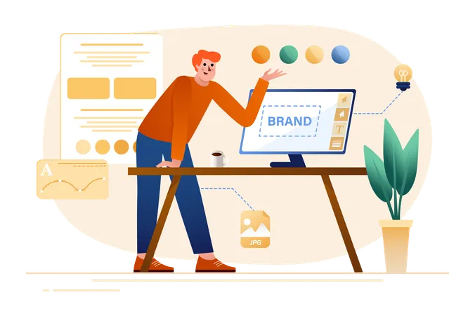 Brand designing  Illustration