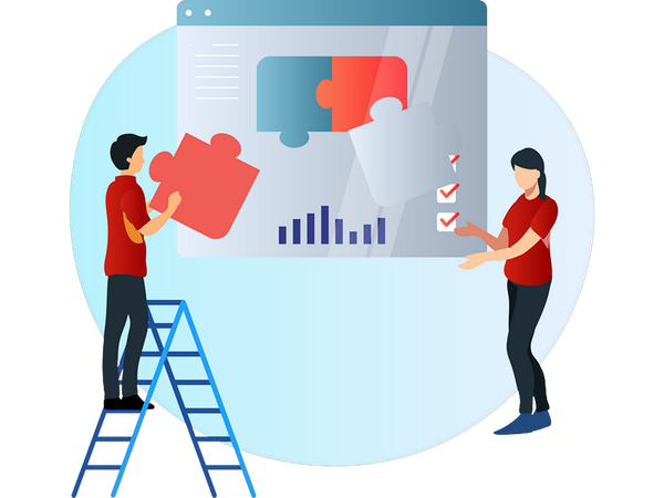 Brand doing collaboration  Illustration
