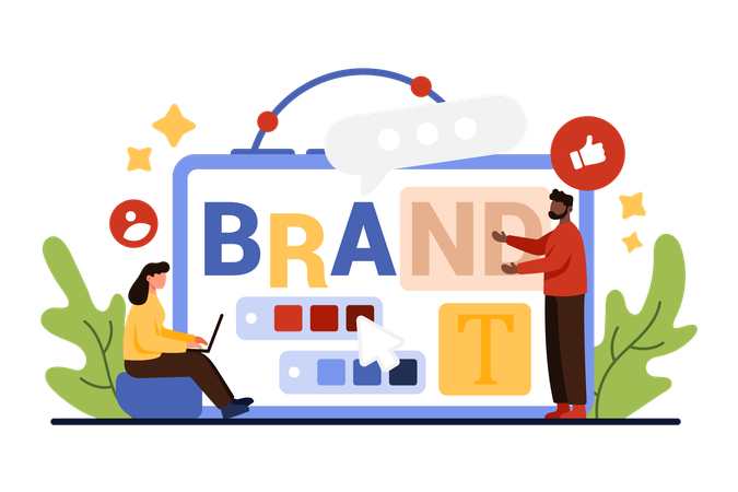 Brand identity creation  Illustration