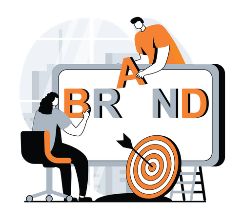 Brand Making Target  Illustration