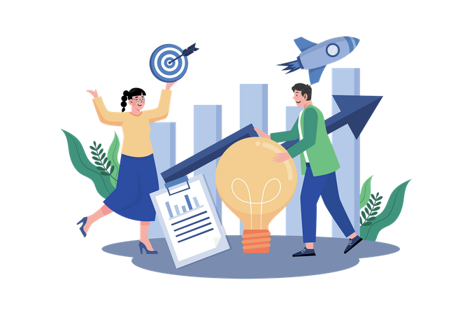 Brand manager maintain strength of company Illustration