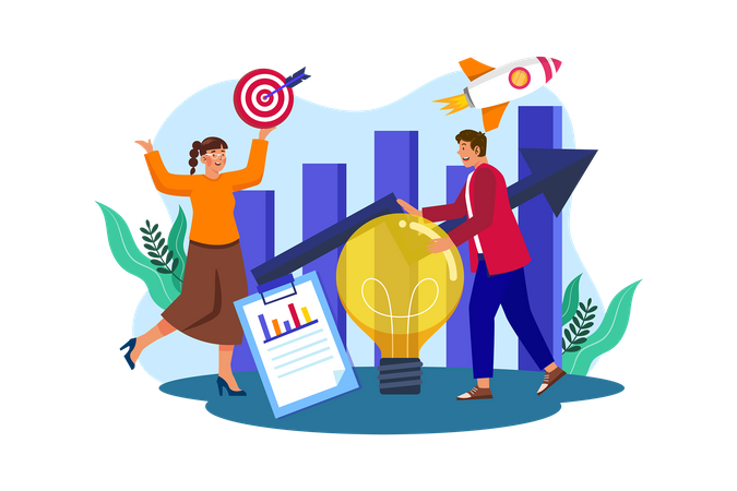 Brand manager maintain strength of company Illustration