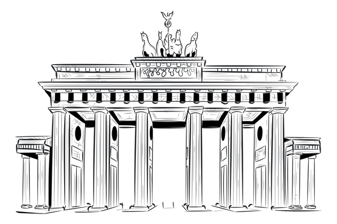 Brandenburger Gate  Illustration