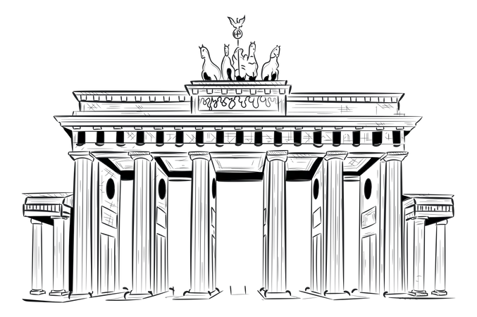 Brandenburger Gate  Illustration