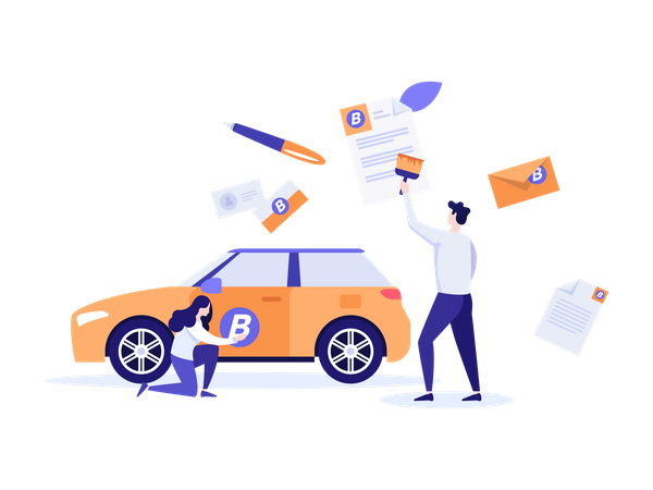 Branding Advertisement  Illustration