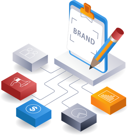 Branding business  Illustration