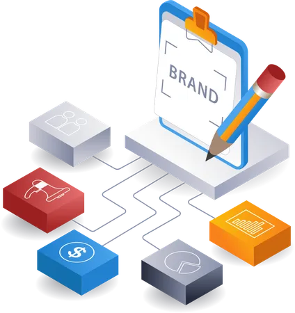 Branding business  Illustration