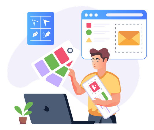 Branding  イラスト