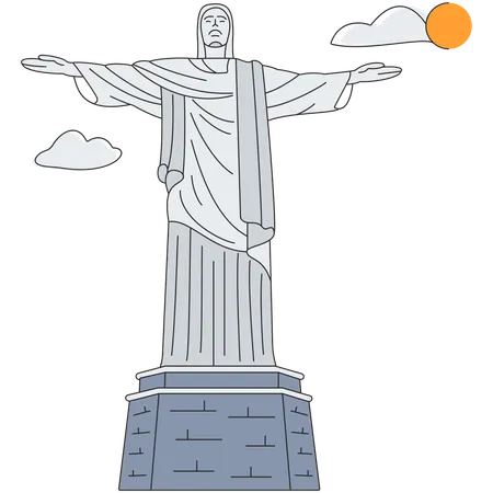 Brasile - Cristo Redentore  Illustration