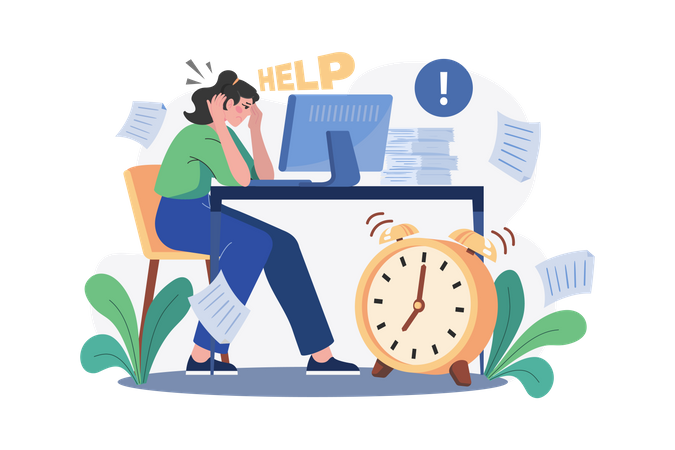 Brauchen Sie Hilfe  Illustration