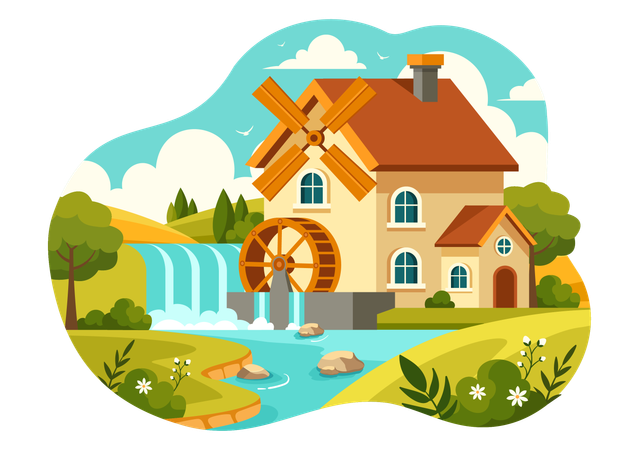 Bread Manufacturing factory  Illustration