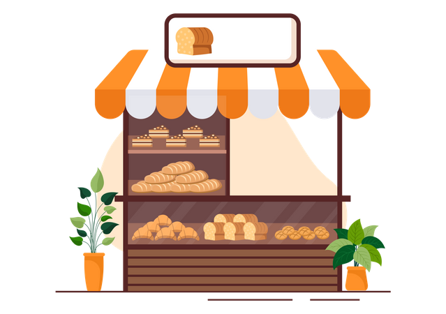 Bread Shop  Illustration
