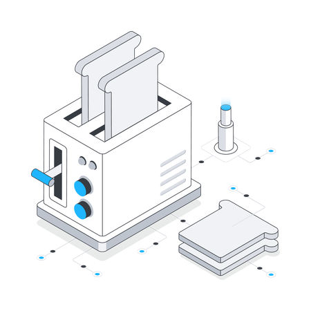 Bread Toaster  Illustration