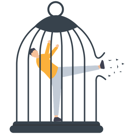 Break free  Illustration
