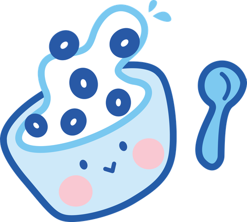 Breakfast bowl  Illustration