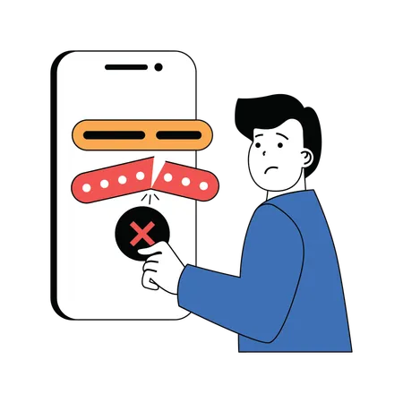 Breaking mobile security  Illustration