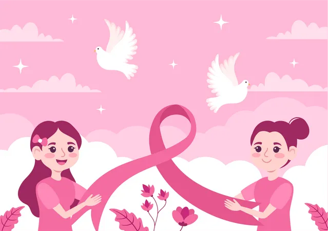 Breast Cancer Awareness Illustration
