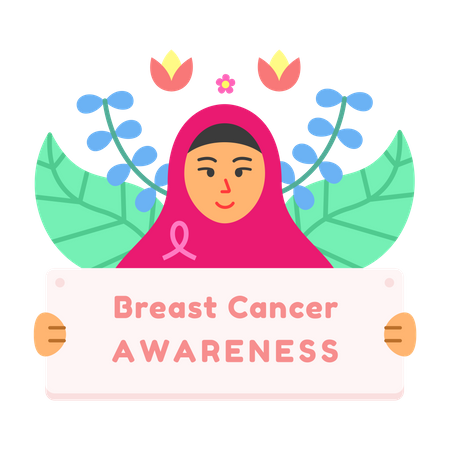 Breast cancer awareness campaign  Illustration