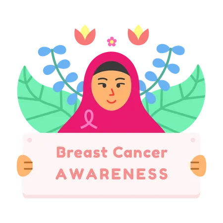 Breast cancer awareness campaign  Illustration